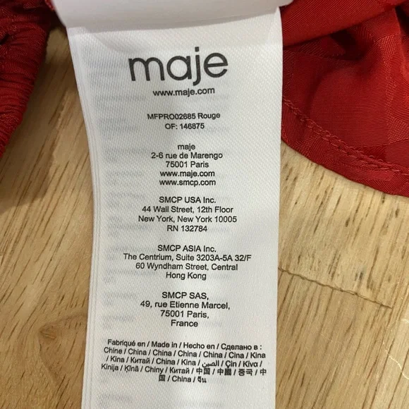 BNWOT Maje Romasy Balloon-Sleeved Flared Jacquard Mini Dress - Picture 11 of 13